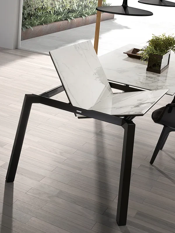 Merlot - Table extensible plateau céramique