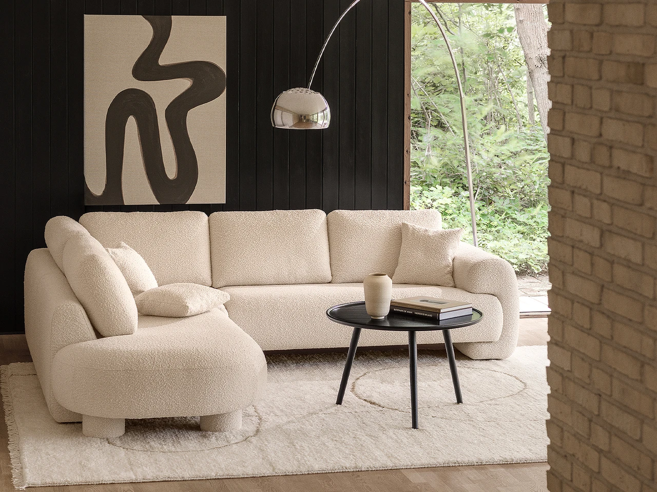 Rosso - Canapé d’angle avec chaise longue