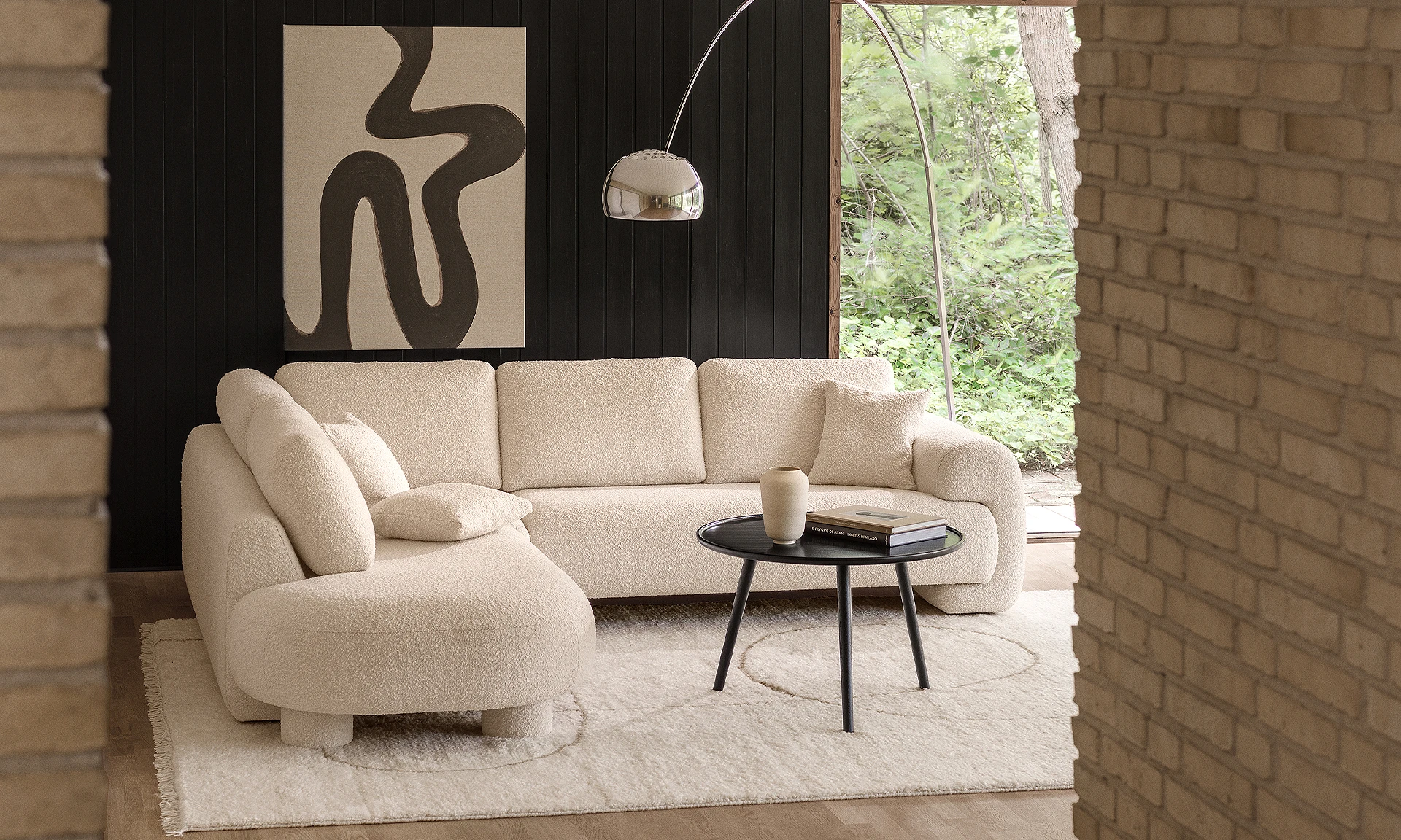 Rosso - Canapé d’angle avec chaise longue