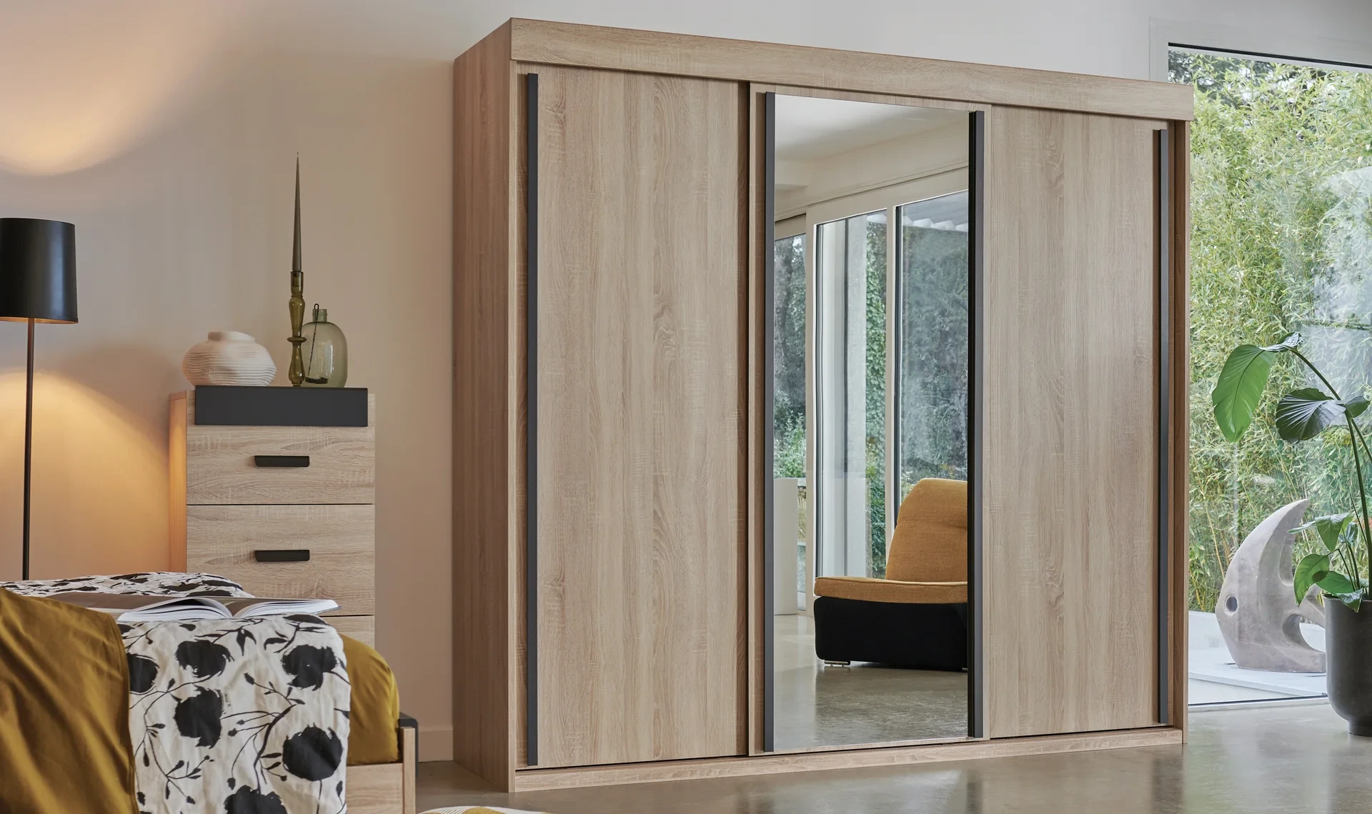 Celio First - Armoire à portes coulissantes