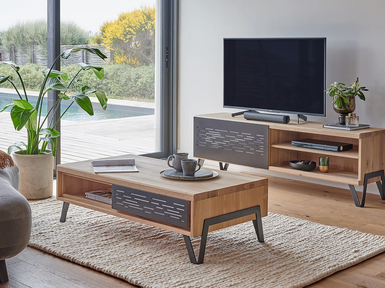 Shore - Meuble TV et table basse