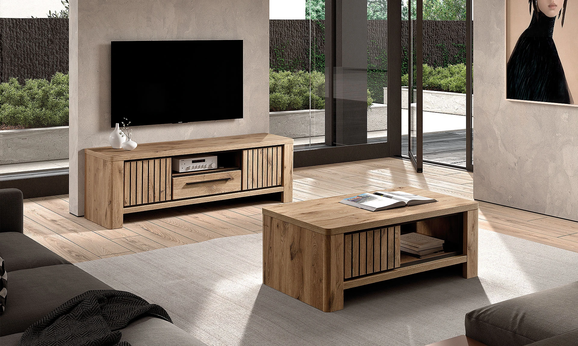 Shore - Meuble TV et table basse