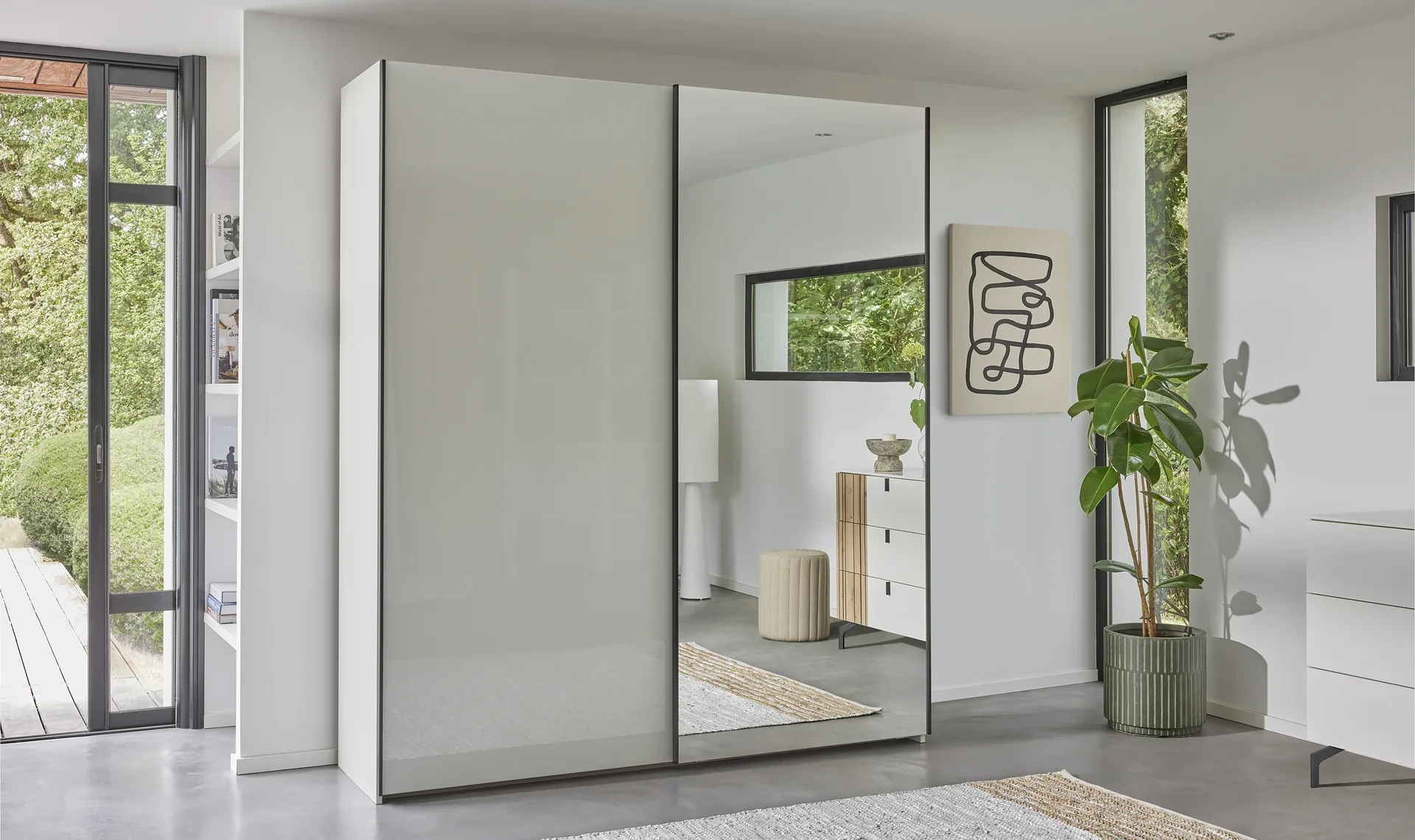 Celio Opale - Armoire à portes coulissantes