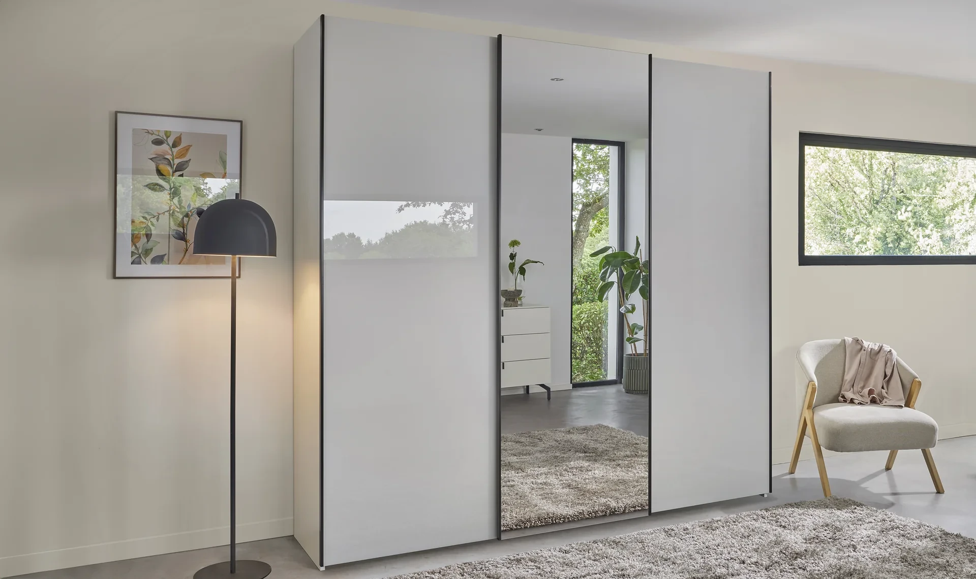 Celio Opale - Armoire à portes coulissantes