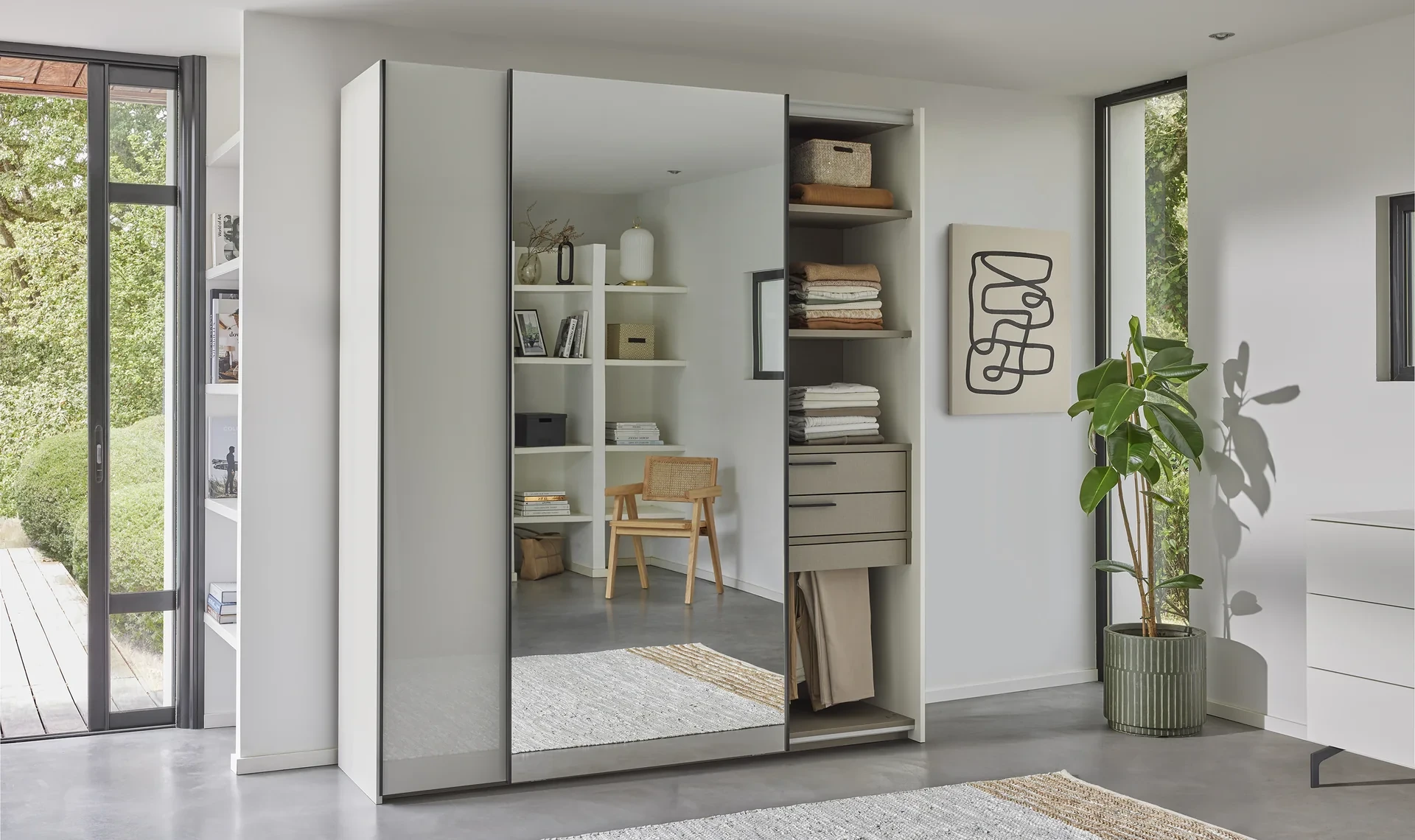 Celio Opale - Armoire à portes coulissantes